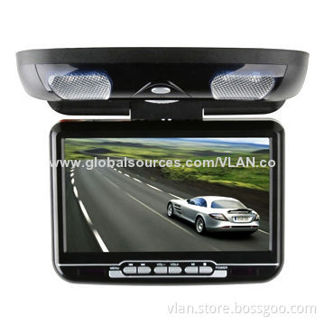 9-inch Flip Down DVD Player and Roof Mount DVD Player with Remote Control